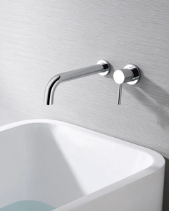 Wall-Mount Single Controller Bathroom Faucet with Concealed Mixer