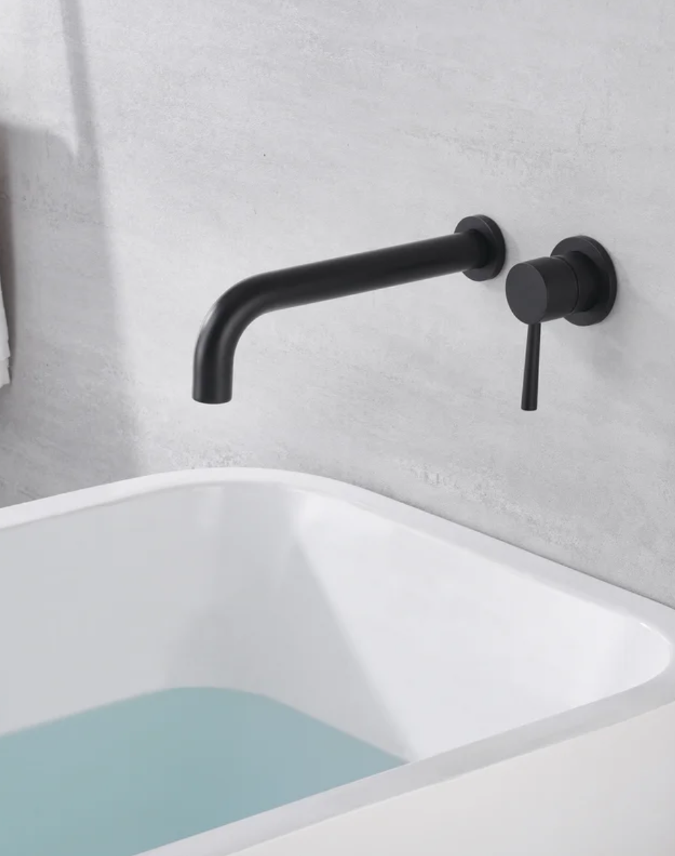 Wall-Mount Single Controller Bathroom Faucet with Concealed Mixer