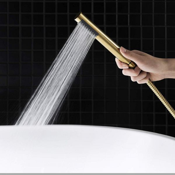 Floor-Mount Bathtub Faucet with Handheld