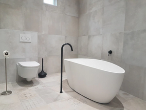 Floor-Mount Bathtub Faucet with Seperate Mixer