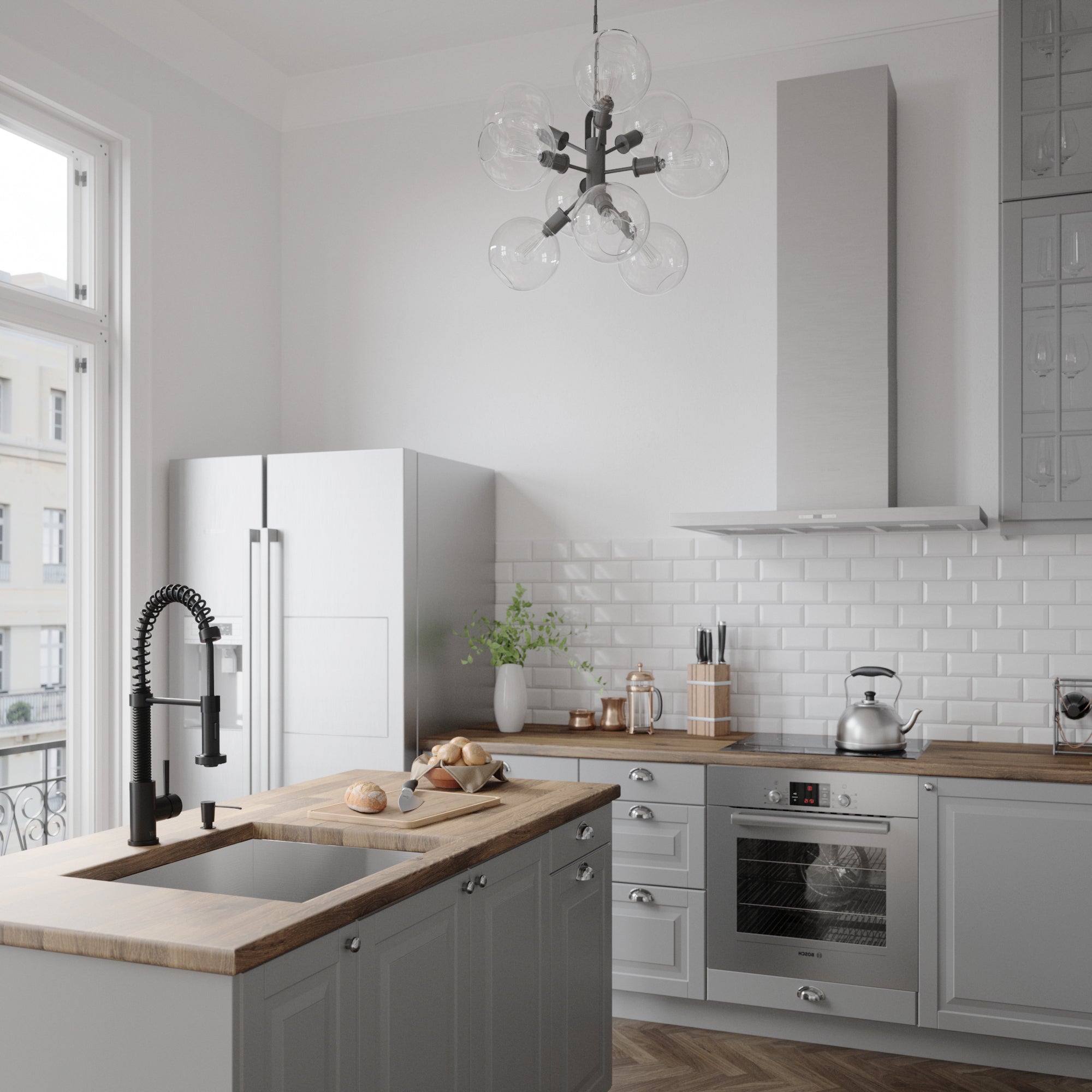 Kitchen Faucet Hot/Cold with Sprayer