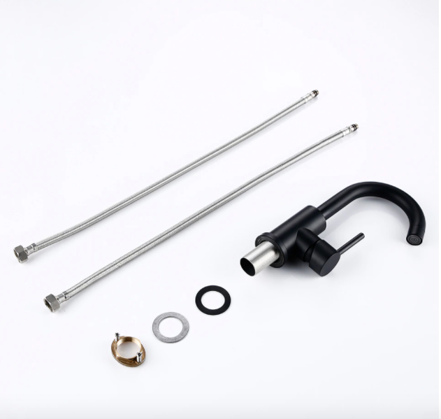 Deck-Mount Single Handle Bathroom Faucet
